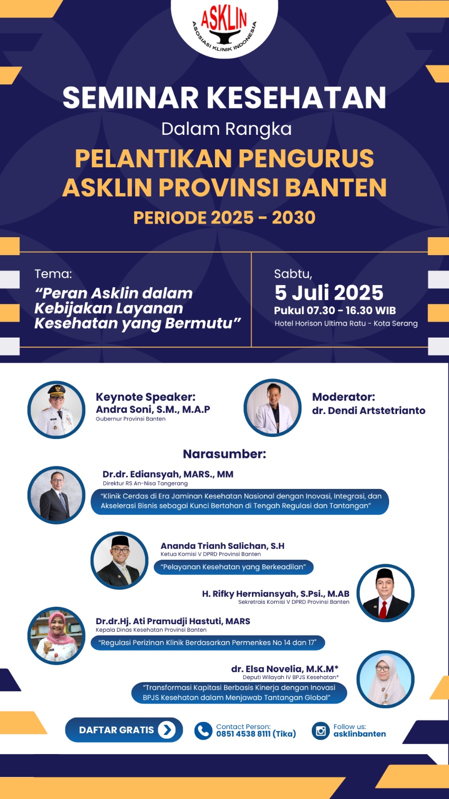Seminar Kesehatan dalam Rangka Pelantikan